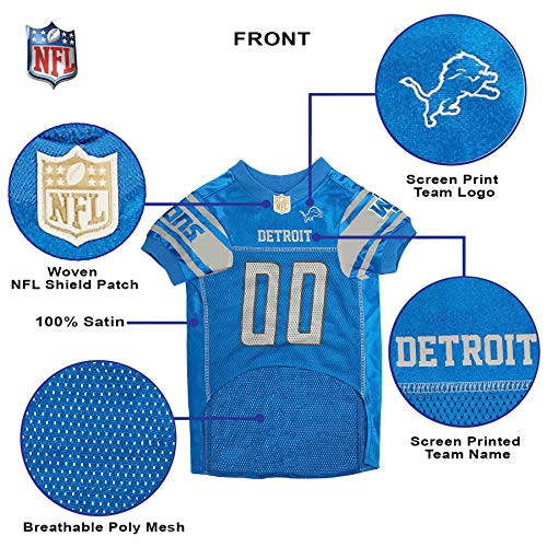 NFL Detroit Lions Dog Jersey - Medium Size Pet Apparel