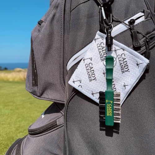 Caddy Cleaner Masters Green Golf Club Brush - Mini Magnetic Dual-Sided Cleaner