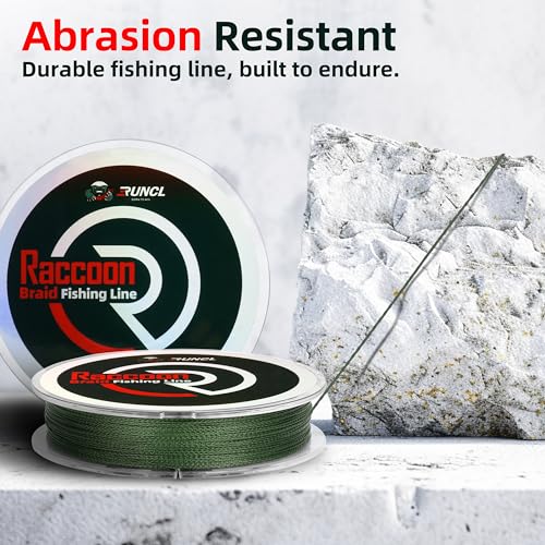Ultra Strong Braided Fishing Line - Colorfast, Abrasion Resistant, 6-80lb