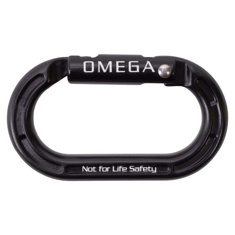 Omega Pacific Micro Raider Aluminum Carabiner - Compact Accessory Connector with Keylock Straightgate, 12g Lightweight Design, 0.5-Inch Gate Opening, Non-PPE Climbing Gear (Red)