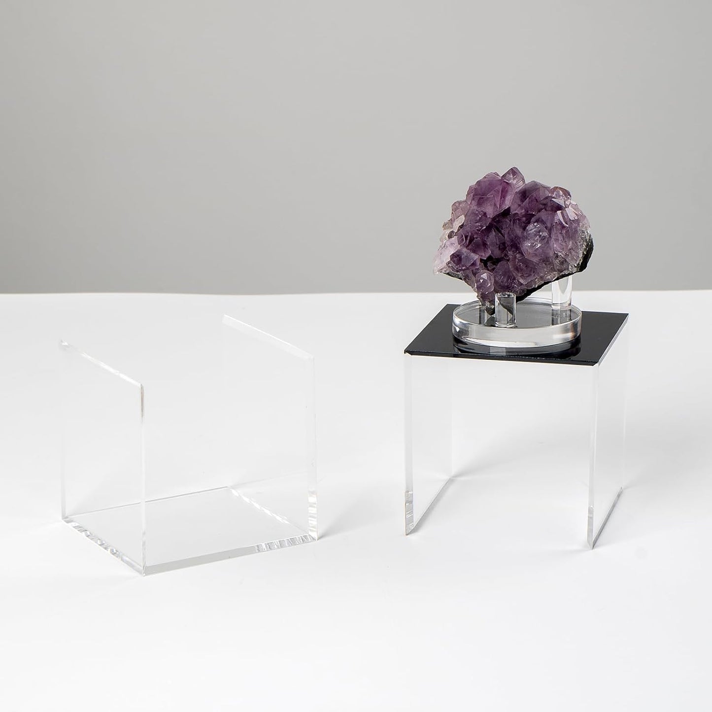 Skiennix Clear Acrylic Display Box - Dustproof Storage Organizer for Collectibles | 3x3 Inch