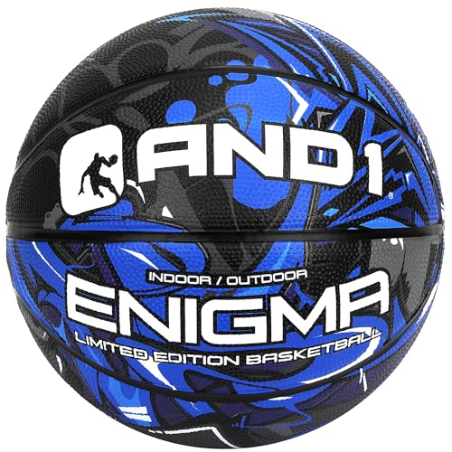 AND1 Enigma 27.5" Indoor/Outdoor Rubber Streetball - Blue & Black