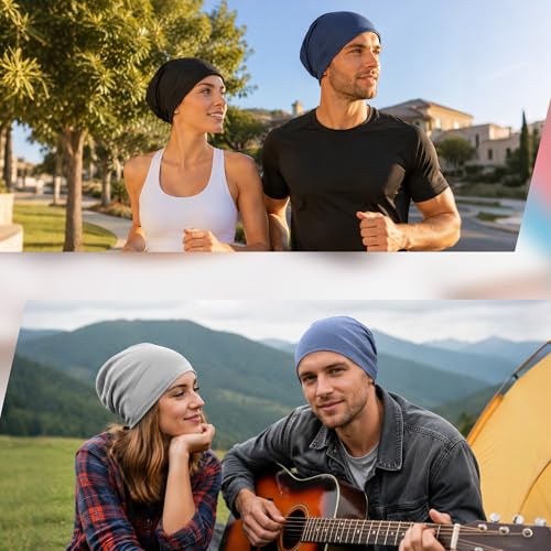 3 Pack Black Breathable Skull Caps Men Women Cycling Helmet Liners