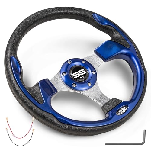 12.5" Universal Golf Cart Steering Wheel - Blue