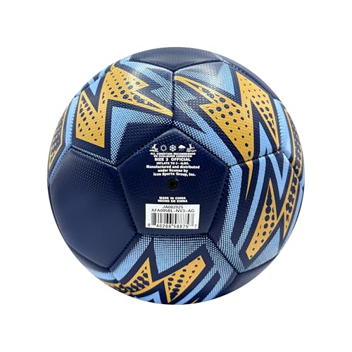 Icon Sports Officially Licensed Argentine Football Association Soccer Ball 95BL-Navy / 3