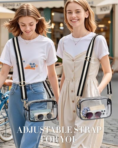 Clear Stadium Event Bag | Waterproof Crossbody with Adjustable Strap