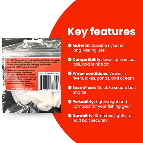 Granny's Panties Nylon Bait Holder for Fishing - 1-Pack