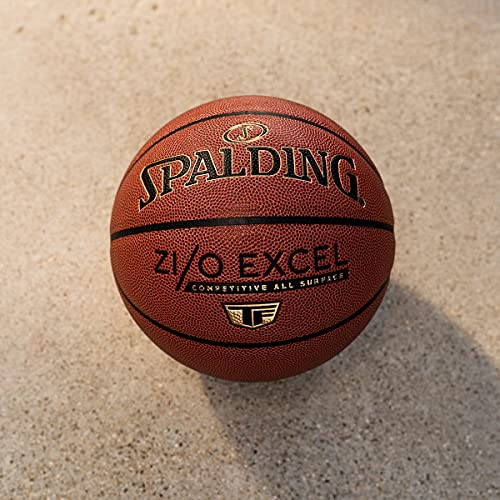 Spalding Size 7 29.5" Indoor Outdoor Basketball Zi/O Excel TF - Brown
