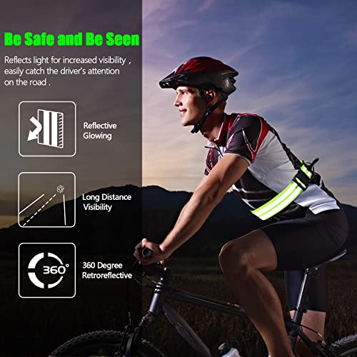 Reflective Walking Sash - Fluorescent Green - 2 Pack