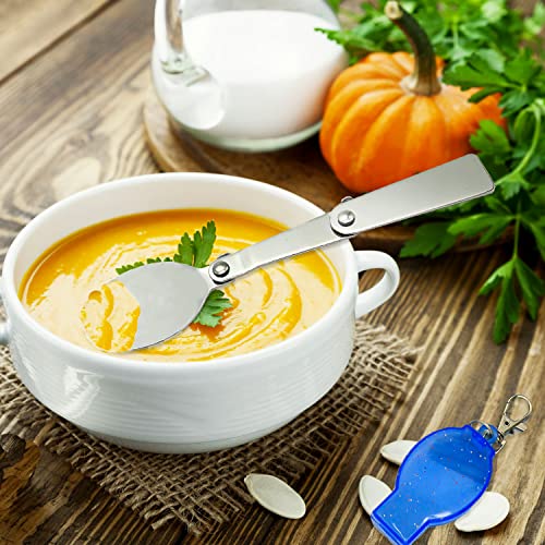 Portable Folding Fork and Spoon Set with Case - 2PCS Cutlery