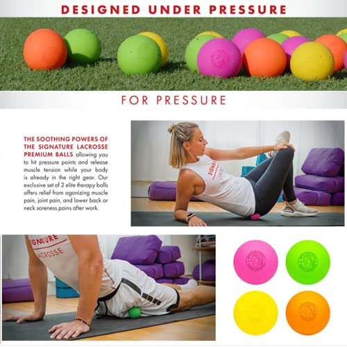 Signature Lacrosse Foam Massage Balls Set - 2/4/8/12/100, No Chemical Smell