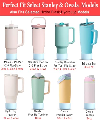 Silicone Boots for Stanley & Owala Tumblers - Light Blue, 2-Pack