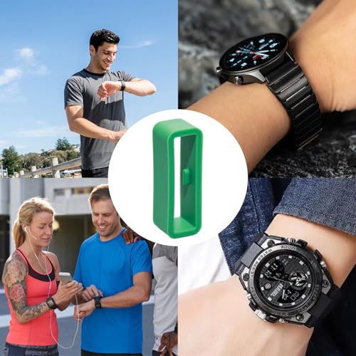 Silicone Watch Band Loop Replacement Holder - Green