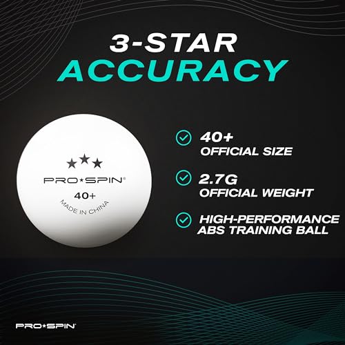 High-Performance Ping Pong Balls - White, 12 Pack