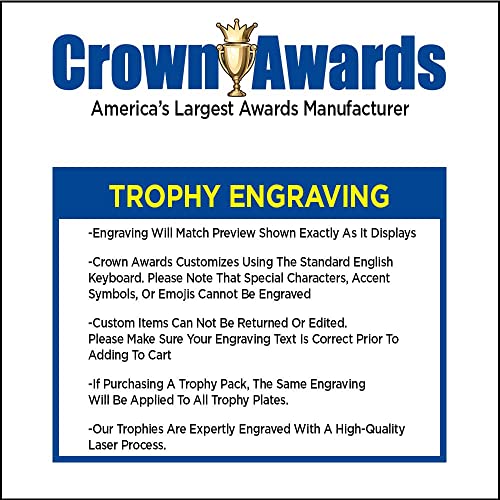 Custom Engraved Gold Cup Trophy - 5 1/4" Starburst Design