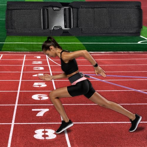 Neoprene Padded Waist Resistance Belt with Metal Rings for Cable & Strength Training