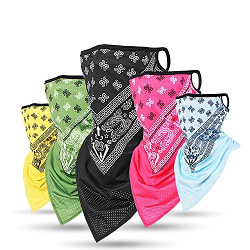 Balaclava Ski Mask - Quick-Dry Half Mask Liner Neck Gaiter - Medium Black
