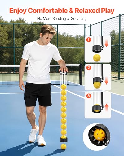 3-in-1 Tennis & Pickleball Ball Hopper - Holds 150 Balls