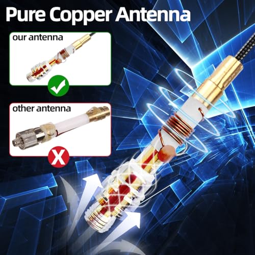 Long Range Tactical Gooseneck Antenna - 8.32 Inch SMA-Female VHF/UHF 144/430MHz