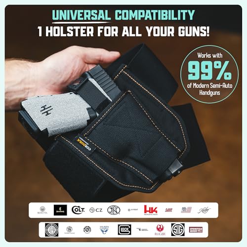 VNSH Lite Belly Band Holster for Concealed Carry - Fits Glock, S&W & More, Camo / Lite (Up to 48")