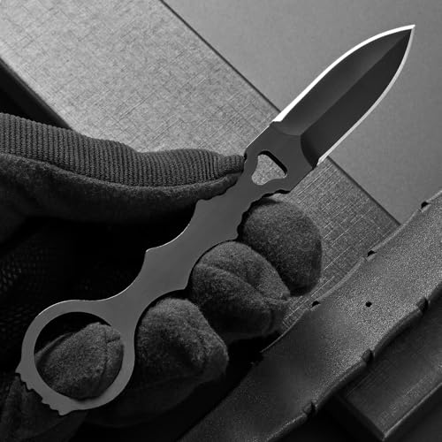 Ccanku Fixed Blade Knife Style B - D2 Steel, Portable Kydex Sheath, Outdoor Survival & Camping
