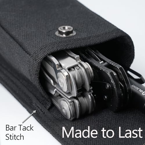 Diodrio 2 Pack Small Utility EDC Belt Pouches for Men & Women, Water-Resistant Canvas