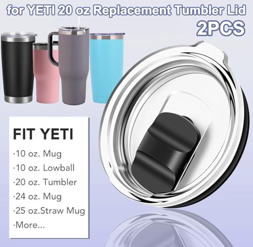 20oz Replacement Tumbler Lid - Magnetic Slider, 2-Pack