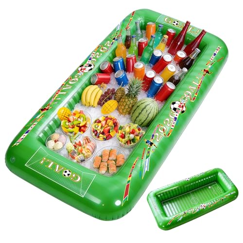 Inflatable Soccer Party Serving Bar - 53 Inch Pool Cooler