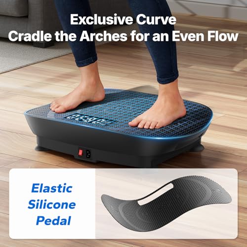 Curved Vibration Plate Exercise Machine for Lymphatic Drainage