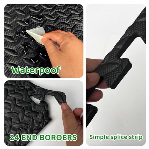 Interlocking Foam Floor Mats - 18-Pack, 3x6 Feet, 0.4" Thick