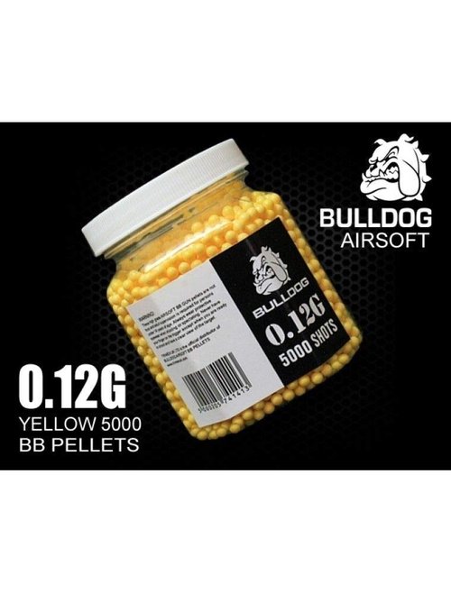Bulldog Airsoft .12G 6mm 5000 BBS - Premium - Especially Designed for Entry Level AEG Electric Rifle Spring Pistol