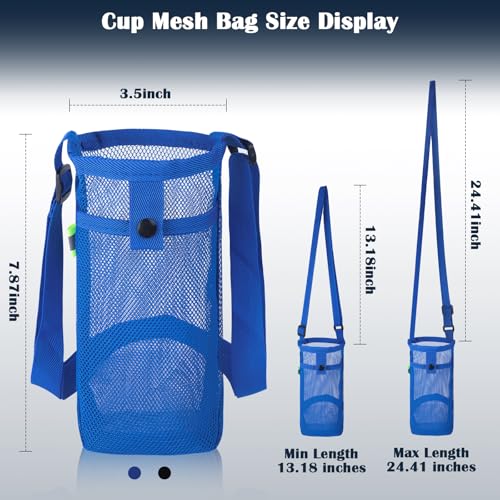 2-Pack Portable Water Bottle Holder with Adjustable Strap