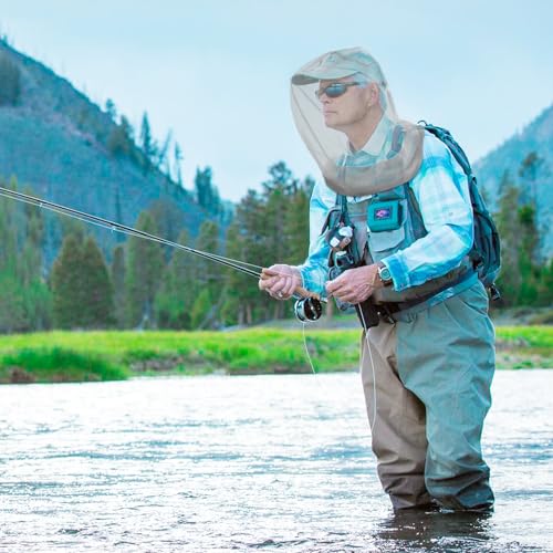 South to East 2-Pack Mosquito Head Net for Adults – Grey, 620 Holes per Sq Inch