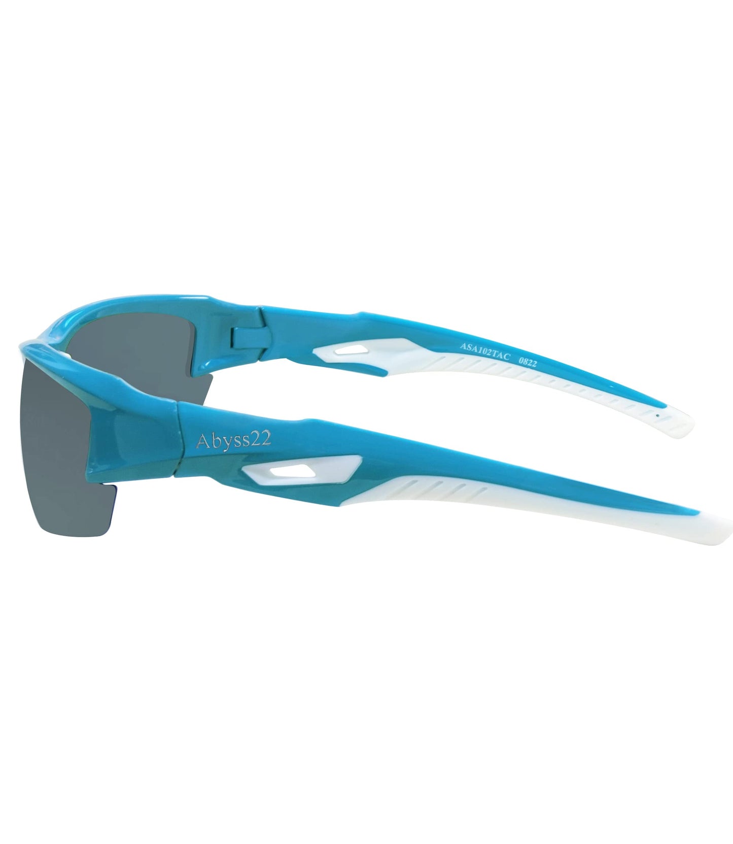 Abyss22 Polarized Sports Sunglasses for Men Women, Adjustable Nose Pads, TR90 Frame, for Golfing, Running, Finishing, Cycling (Blue)