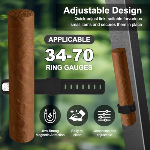 Magnetic Cigar Holder - Portable Golf Cart Accessory, Adjustable Design