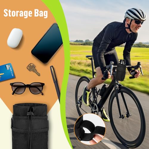 Ultra Thin Bike Water Bottle Holder - 24-32oz Lightweight Black