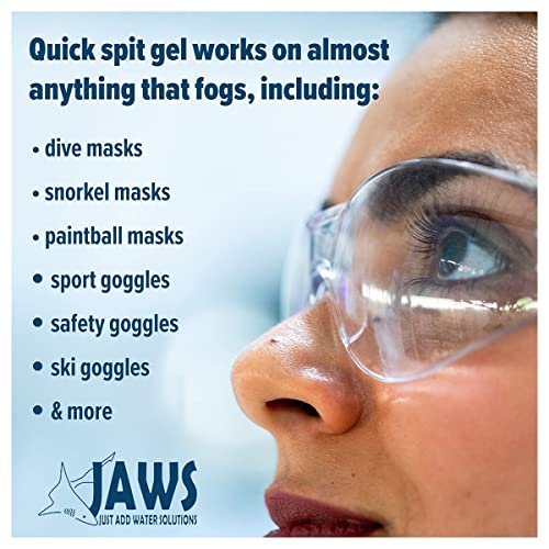 JAWS Anti-Fog Gel Solution for Snorkel Masks & Sport Goggles - 1 Ounce Pack of 3