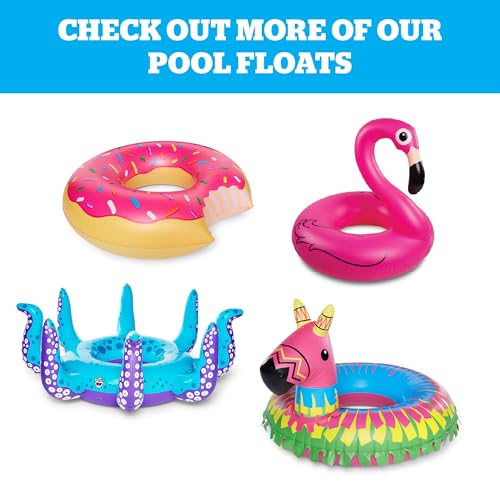 BigMouth Inc. Giant Retro Pool Float, Blow Up Raft, Over 5 Feet Long,