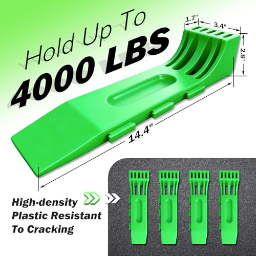 Expandable Tire Skates - 4 Pack Interlocking Design for Tow Trucks