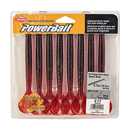 Speed Boss Fishing Soft Bait - 5 3/4" Redbug
