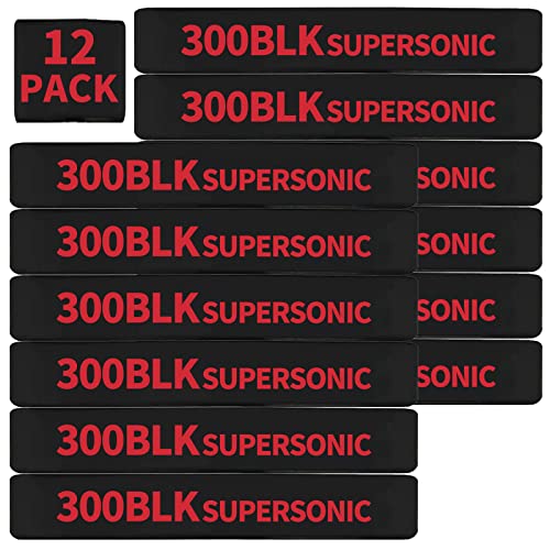 300 BLK Supersonic Magazine Marking Bands - Red, 12 Pack