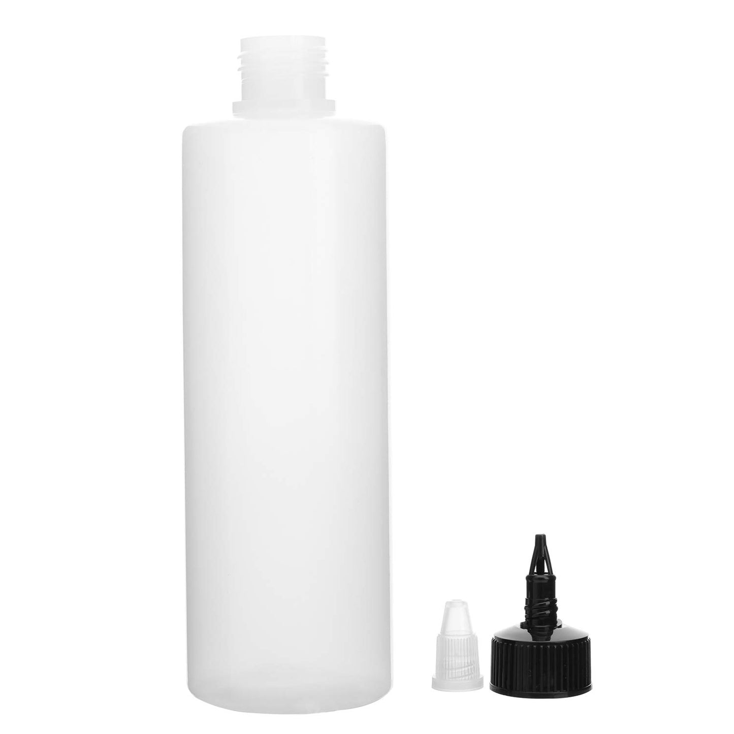 Bekith 16 Pack 8oz Plastic Squeeze Bottles with Twist Top Caps, Empty Dispensing Bottles for Cookie Decorating, Sauces, Condiments, Arts and Crafts