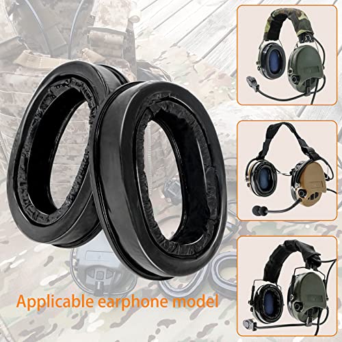 Silicone Gel Earpads Compatible with MSA SORDIN Headsets Hearing Protection Noise Reduction