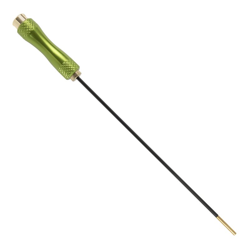 Breakthrough Clean Technologies 12" Carbon Fiber Cleaning Rod - Non-Abrasive Bore Protection with Rotating Ergonomic Aluminum Handle - Fits .22 to .50 Caliber & 5mm - Standard 8-32 Threading
