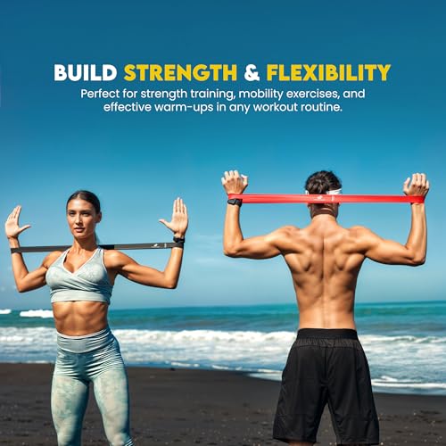 Loop Resistance Bands Set of 5 - Natural Latex Exercise Bands for Training