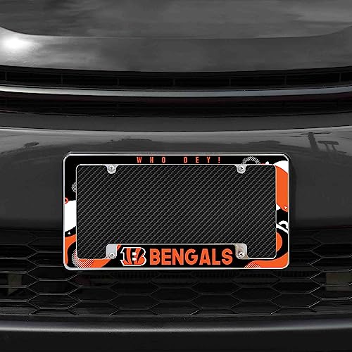 Cincinnati Bengals Chrome License Plate Frame - 12" x 6"