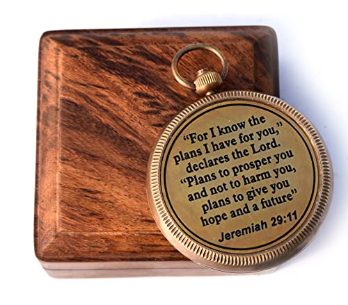 Brass Engraved Compass - I Know The Plans Compass #2