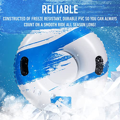38" Heavy Duty Inflatable Snow Tube with Cover - Single Rider