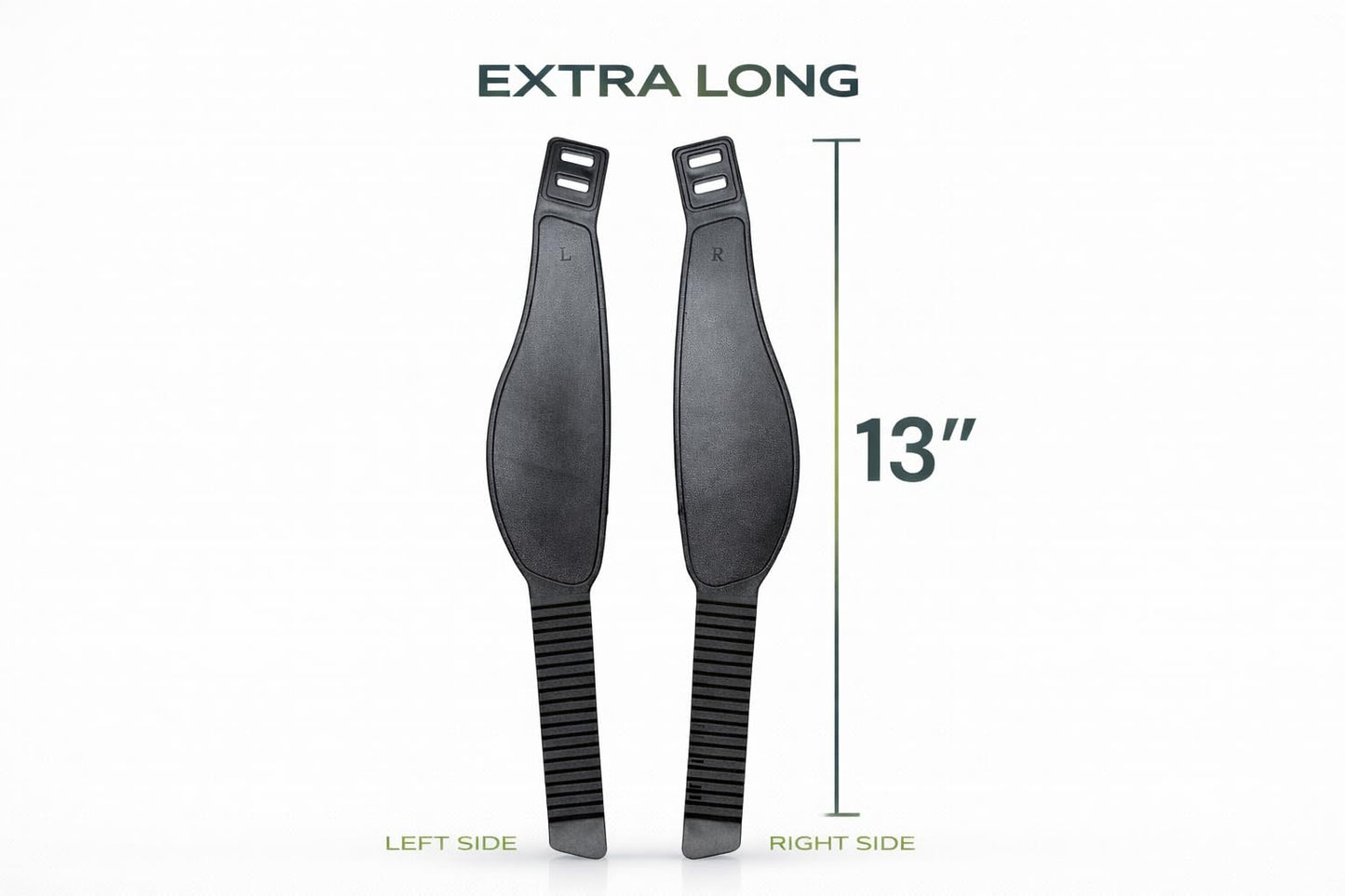 Universal Exercise Bike Pedal Straps Ratchet Style | 13" Extra Long Replacement Straps for Gym or Home Gym | 1 Pair