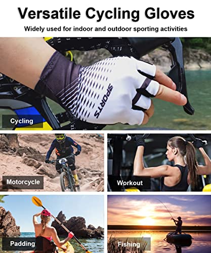 Half Finger MTB Cycling Gloves - Gel Palm Padding, X-Large Green